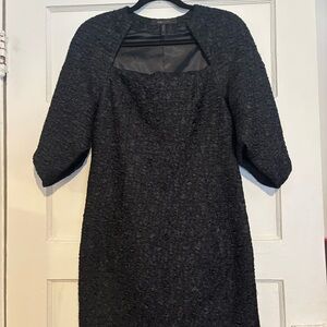 BCBGMaxAzria Black Textured Dress